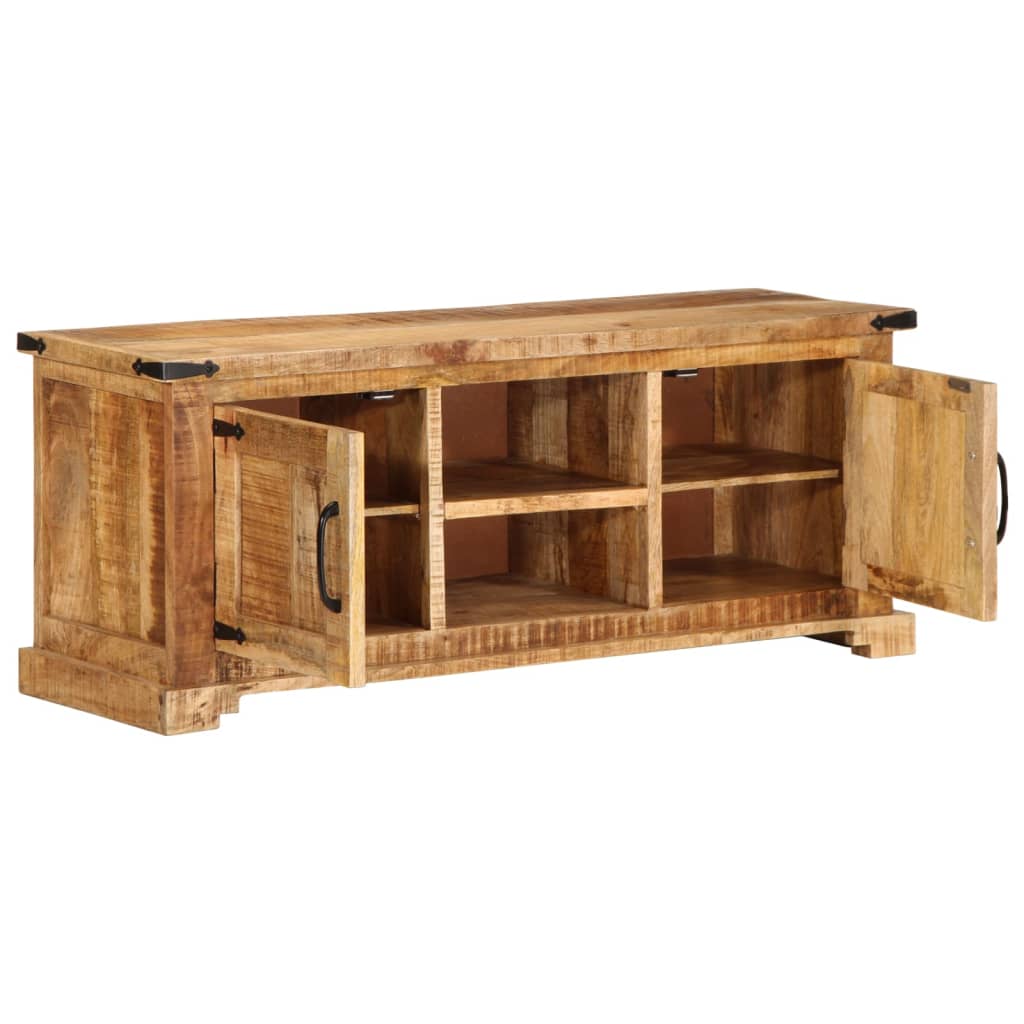 vidaXL TV Cabinet 110x35x45 cm Solid Rough Wood Mango