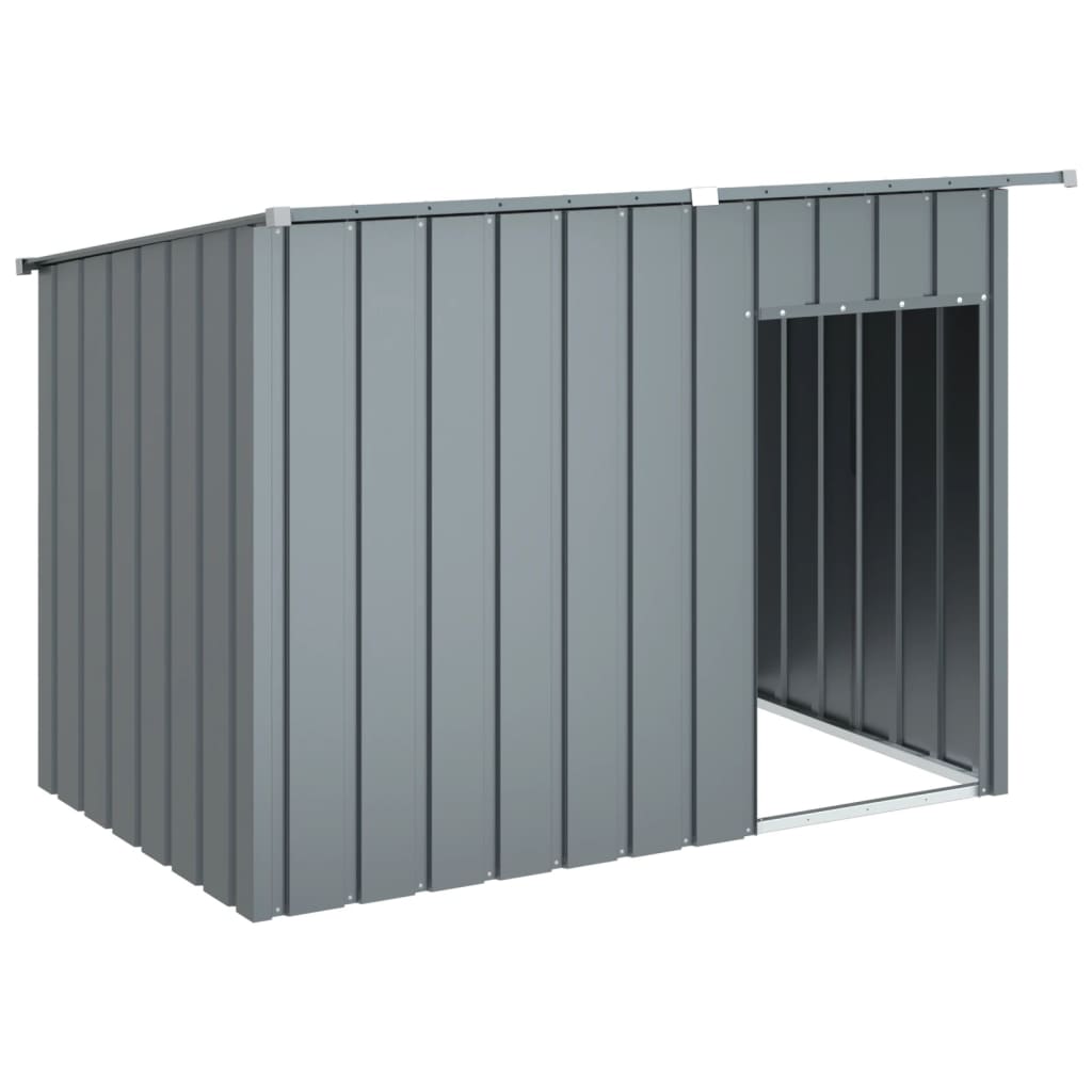 vidaXL Dog House with Roof Anthracite 153x91x110 cm Galvanised Steel