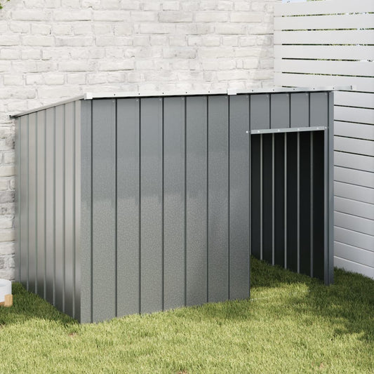 vidaXL Dog House with Roof Anthracite 153x91x110 cm Galvanised Steel