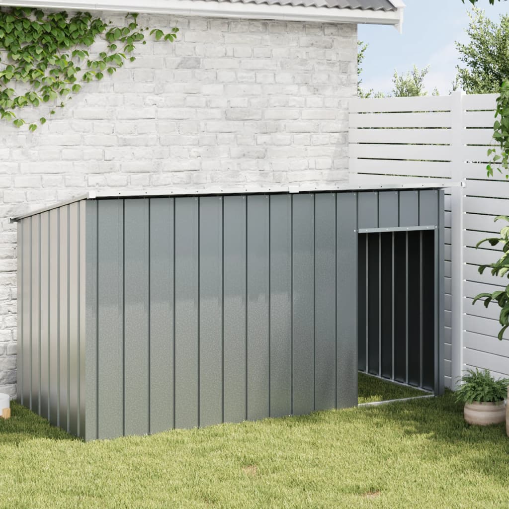 vidaXL Dog House with Roof Anthracite 196x91x110 cm Galvanised Steel