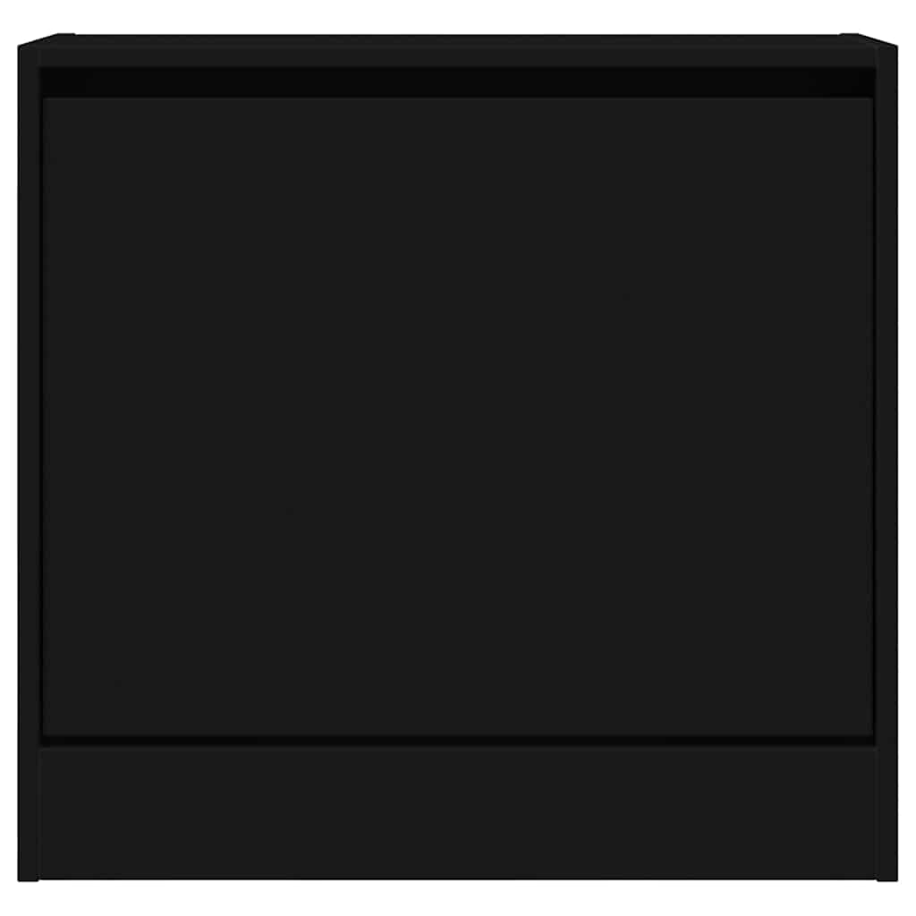 Shoe Cabinet | Black | Engineered Wood | Compact | Shoe Cabinet
