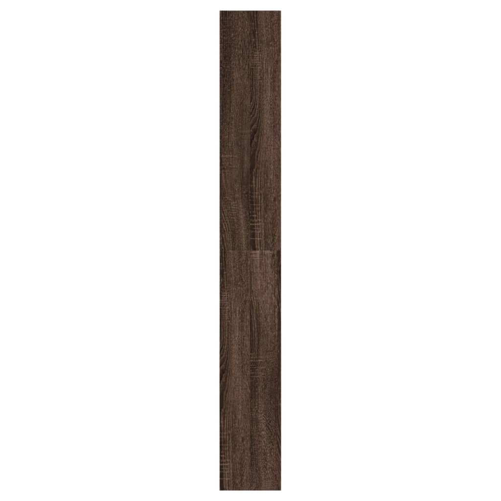 Shoe Cabinet Brown Oak 60x21x163,5 cm Engineered Wood