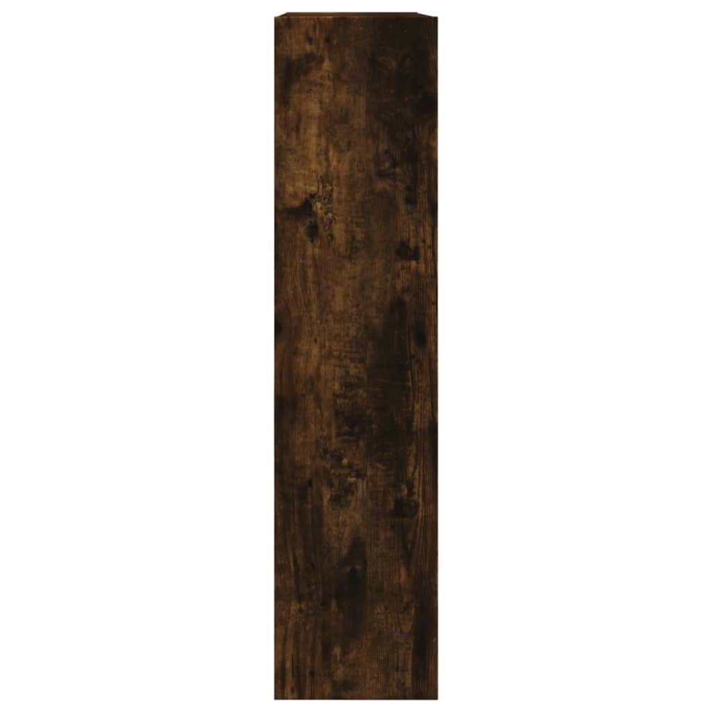 Shoe Cabinet Smoked Oak 80x21x87,5 cm Engineered Wood
