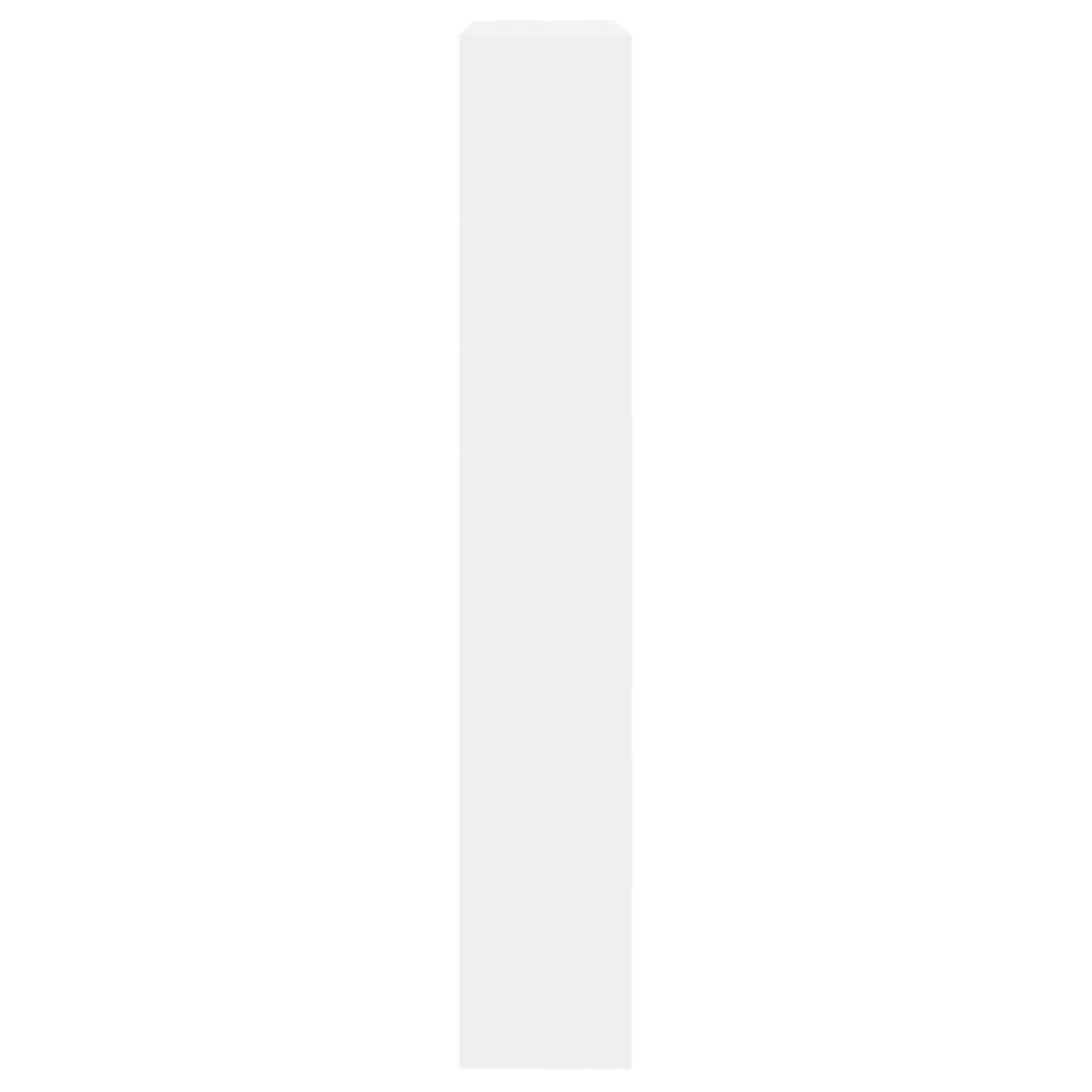 Shoe Cabinet White 80x21x125,5 cm Engineered Wood