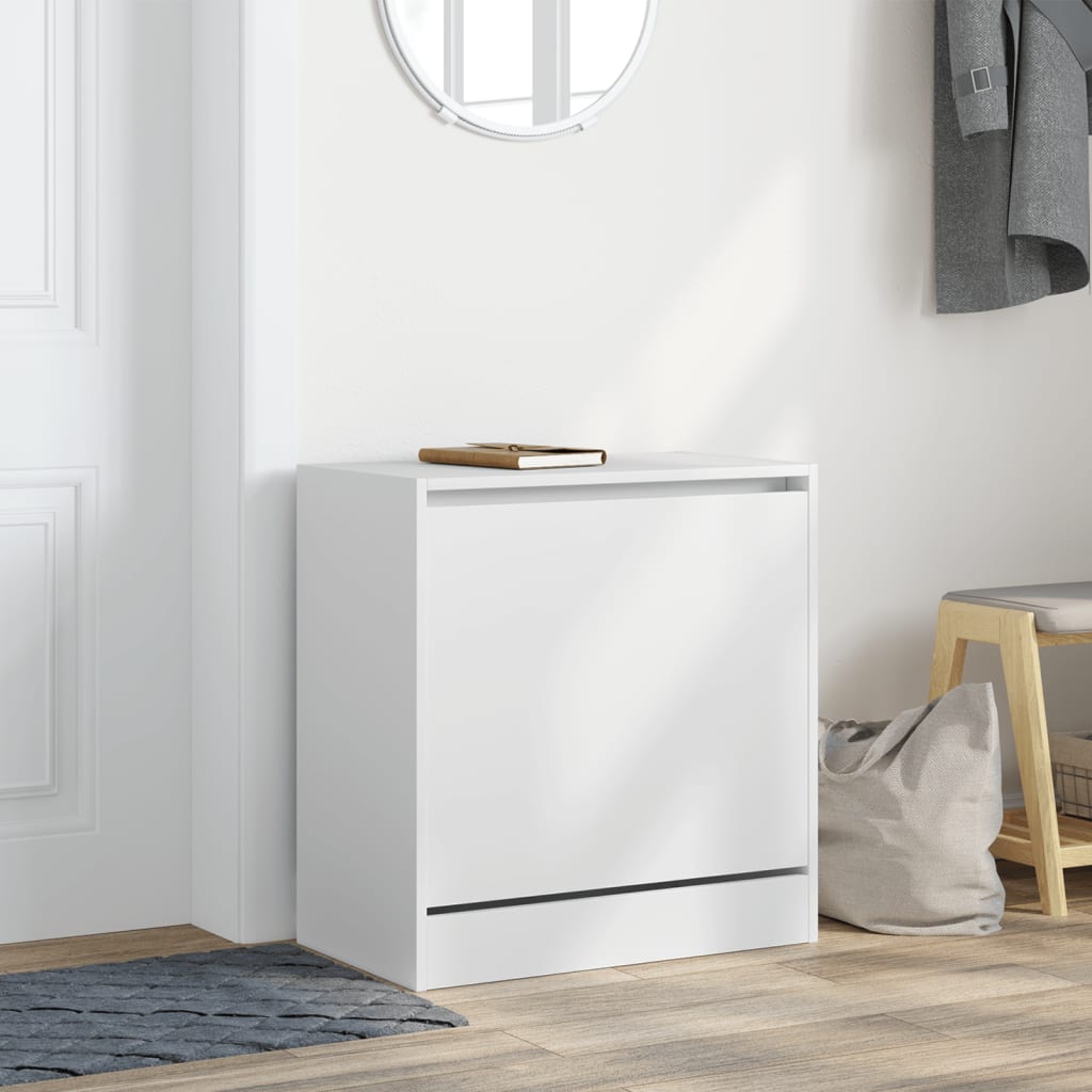 Shoe Cabinet White 60x34x63,5 cm Engineered Wood