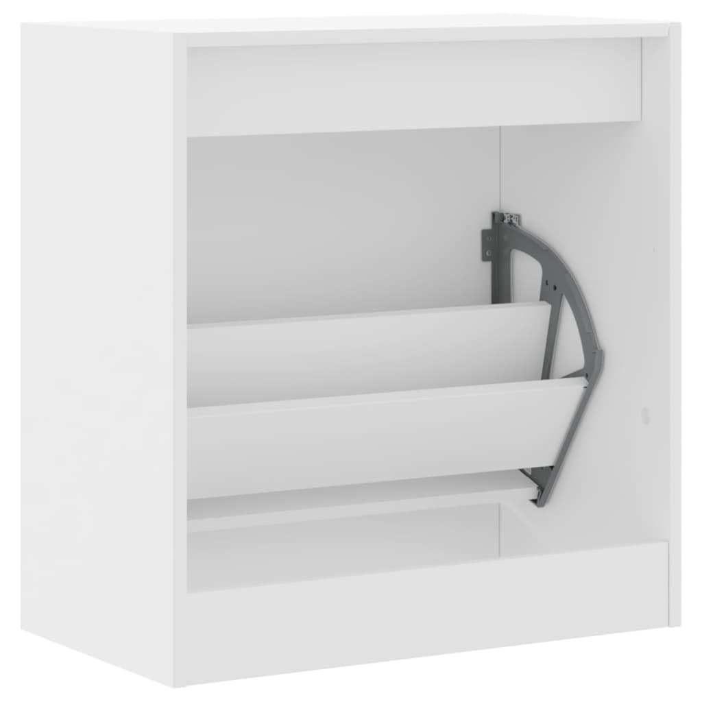 Shoe Cabinet White 60x34x63,5 cm Engineered Wood