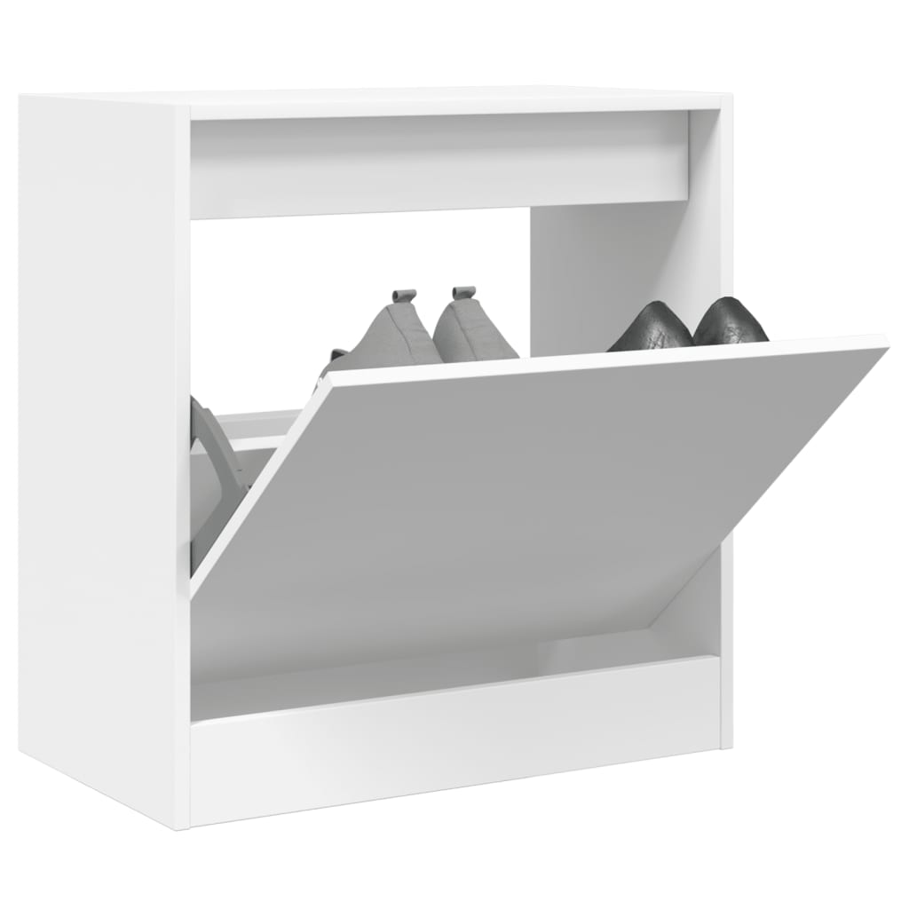 Shoe Cabinet White 60x34x63,5 cm Engineered Wood