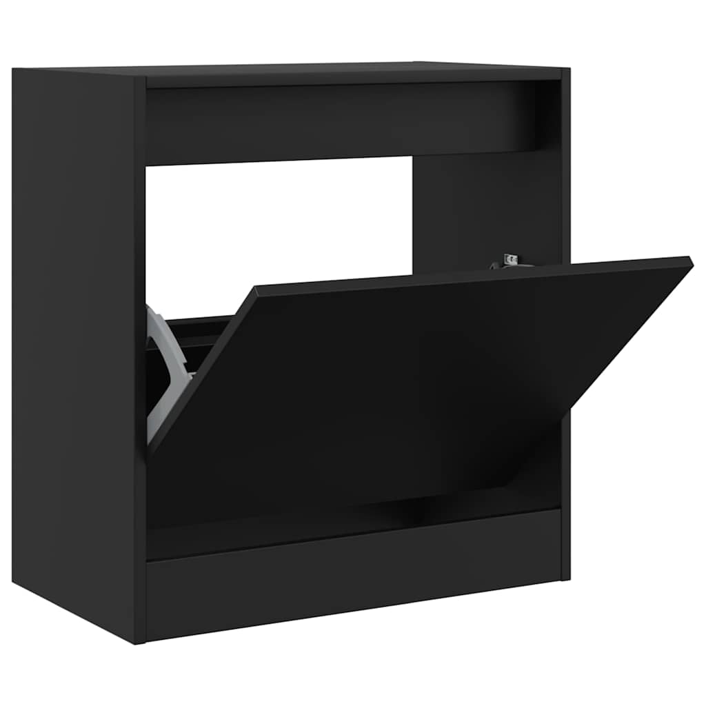 Shoe Cabinet Black 60x34x63,5 cm Engineered Wood