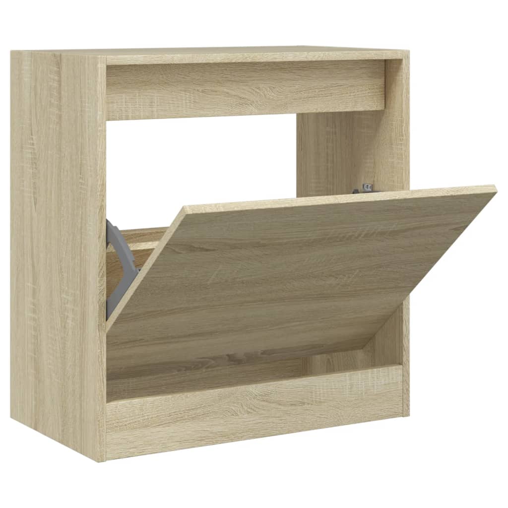 Shoe Cabinet Sonoma Oak 60x34x63,5 cm Engineered Wood