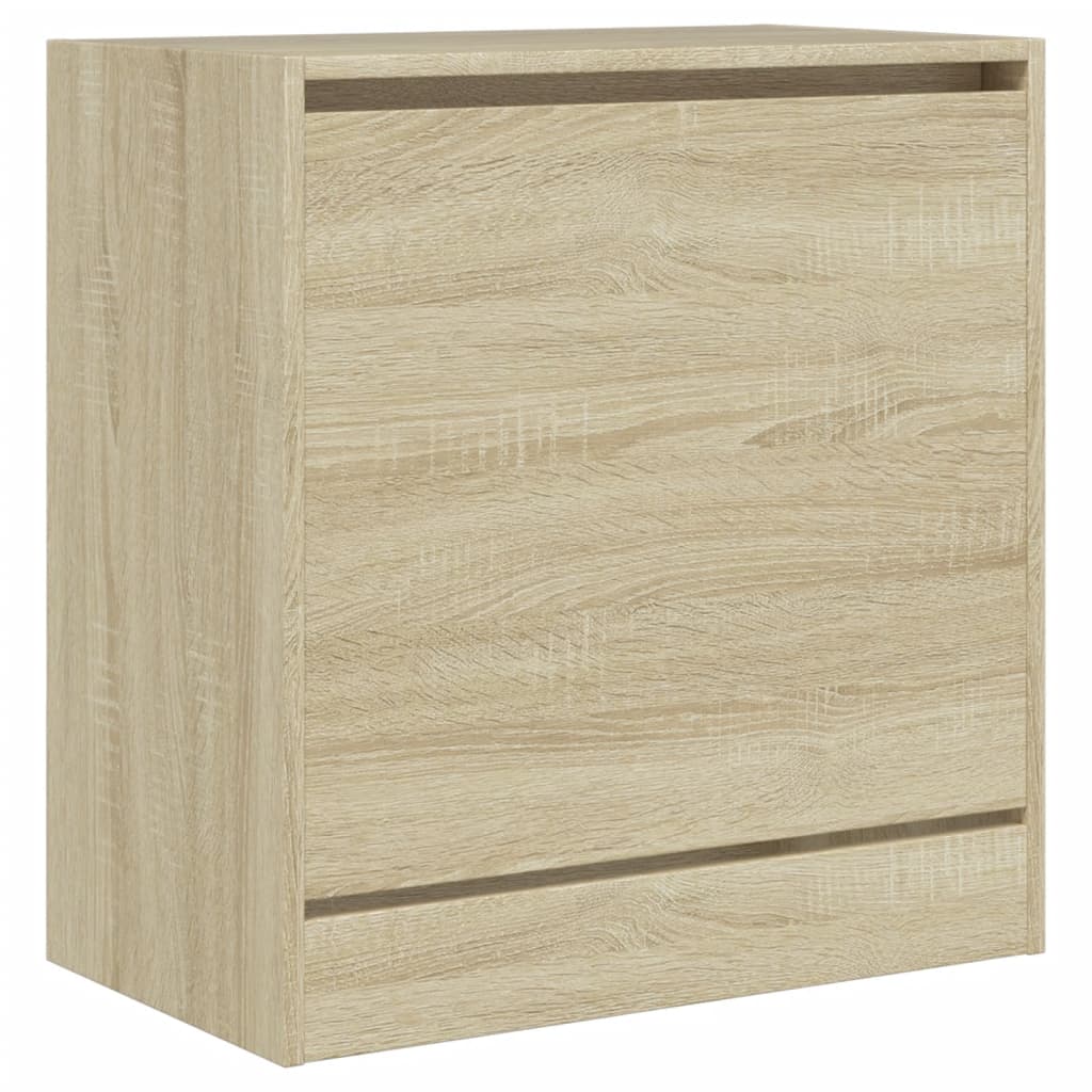 Shoe Cabinet Sonoma Oak 60x34x63,5 cm Engineered Wood