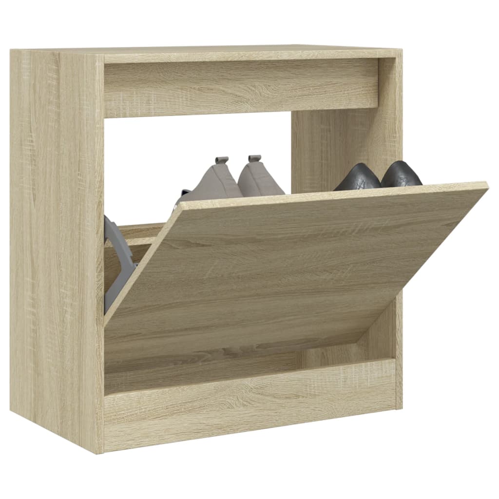 Shoe Cabinet Sonoma Oak 60x34x63,5 cm Engineered Wood