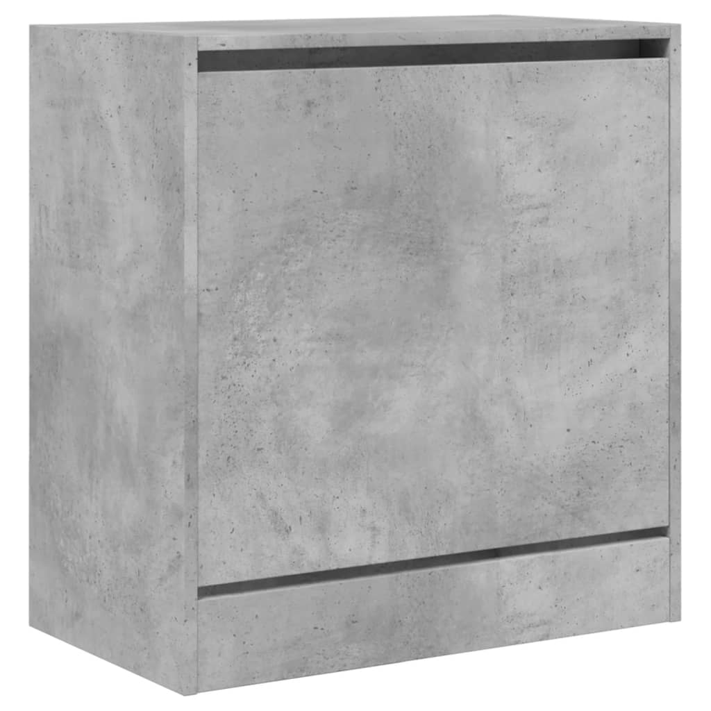 Shoe Cabinet Concrete Grey 60x34x63,5 cm Engineered Wood