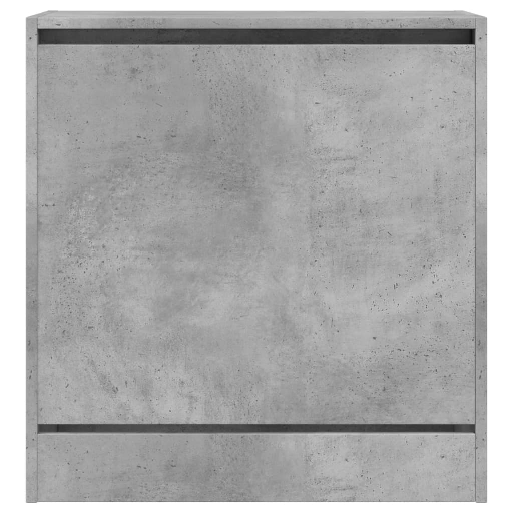 Shoe Cabinet Concrete Grey 60x34x63,5 cm Engineered Wood