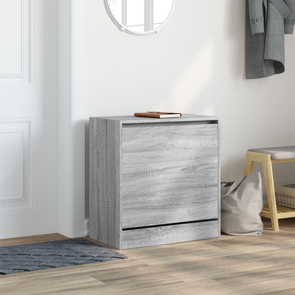 Shoe Cabinet Grey Sonoma 60x34x63,5 cm Engineered Wood