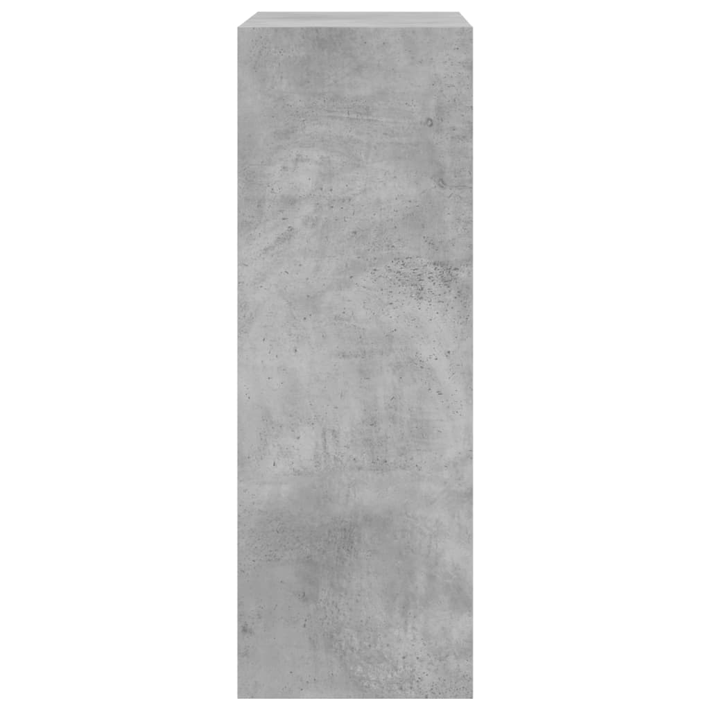 Shoe Cabinet Concrete Grey 60x34x96,5 cm Engineered Wood