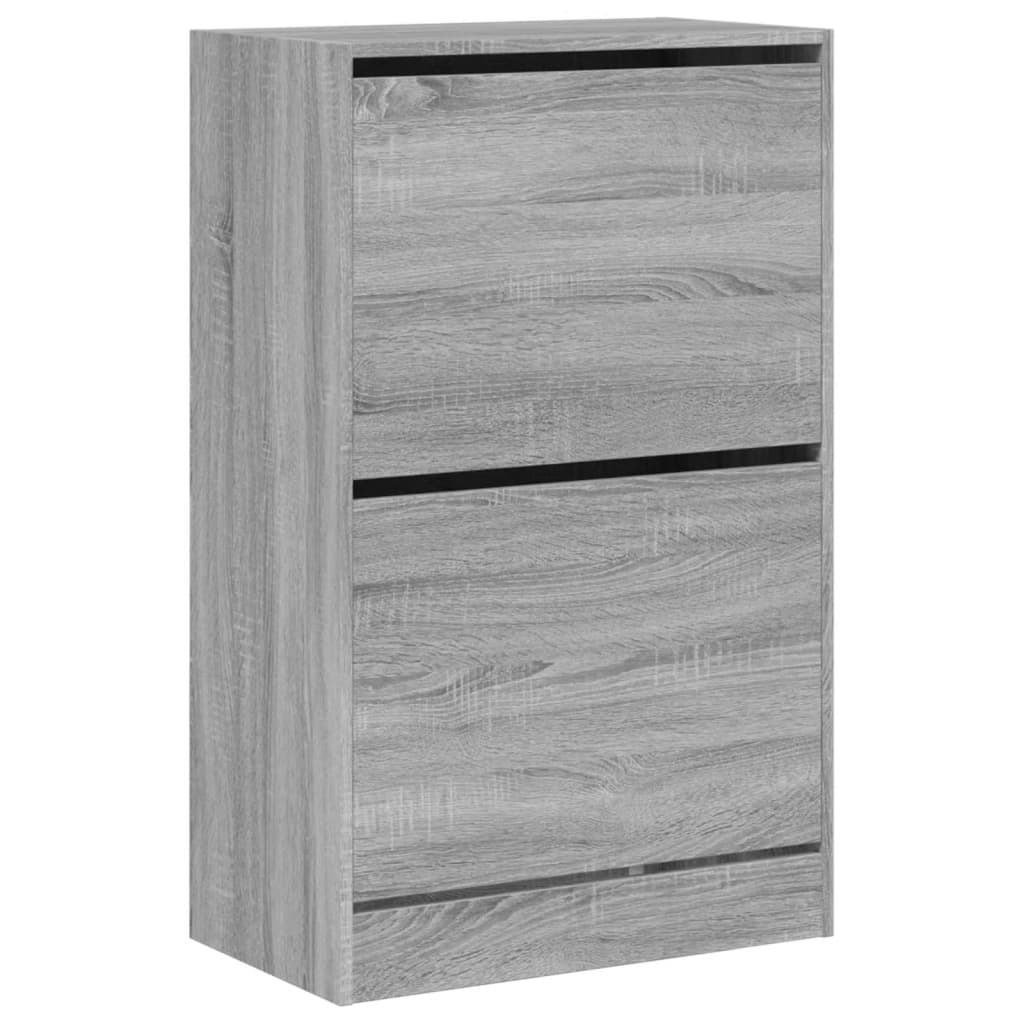 Shoe Cabinet Grey Sonoma 60x34x96,5 cm Engineered Wood