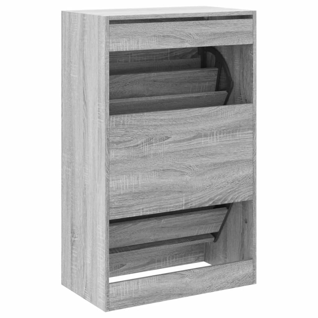 Shoe Cabinet Grey Sonoma 60x34x96,5 cm Engineered Wood