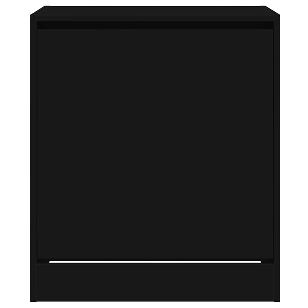 Shoe Cabinet | Black | Engineered wood | Compact | Shoe Cabinet