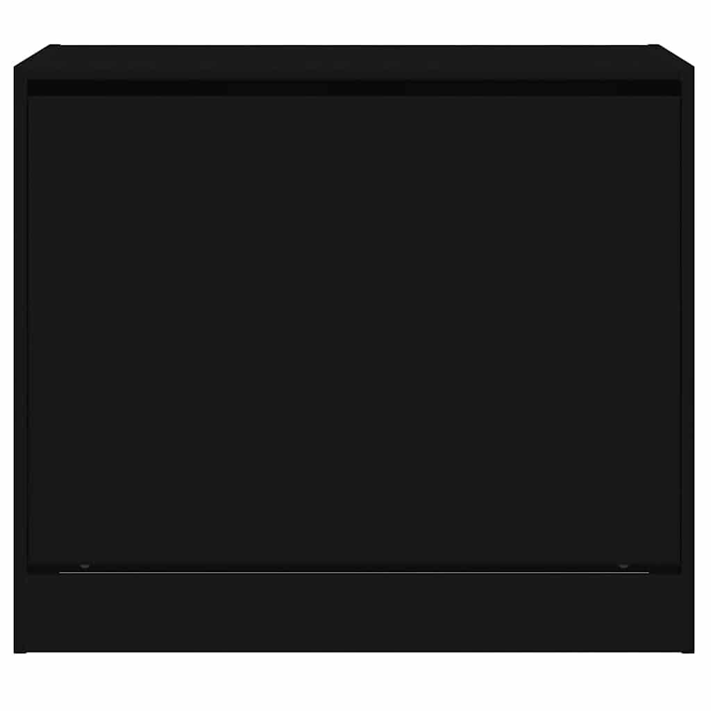Shoe Cabinet | Black | Engineered wood | Compact | Shoe Cabinet