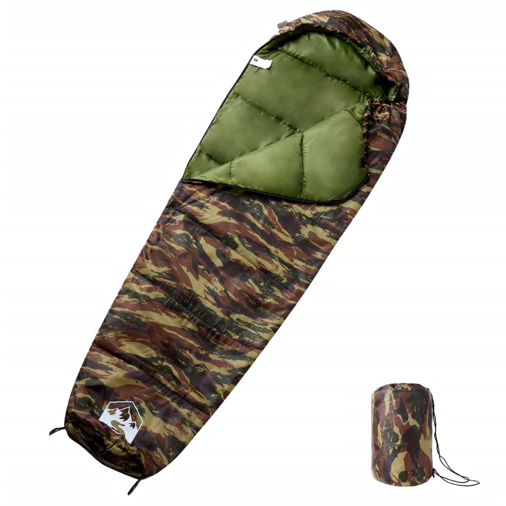 vidaXL Mummy Sleeping Bag for Adults Camping 3 Seasons