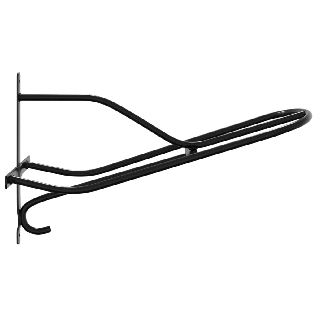Saddle Rack Wall Mounted Black Iron