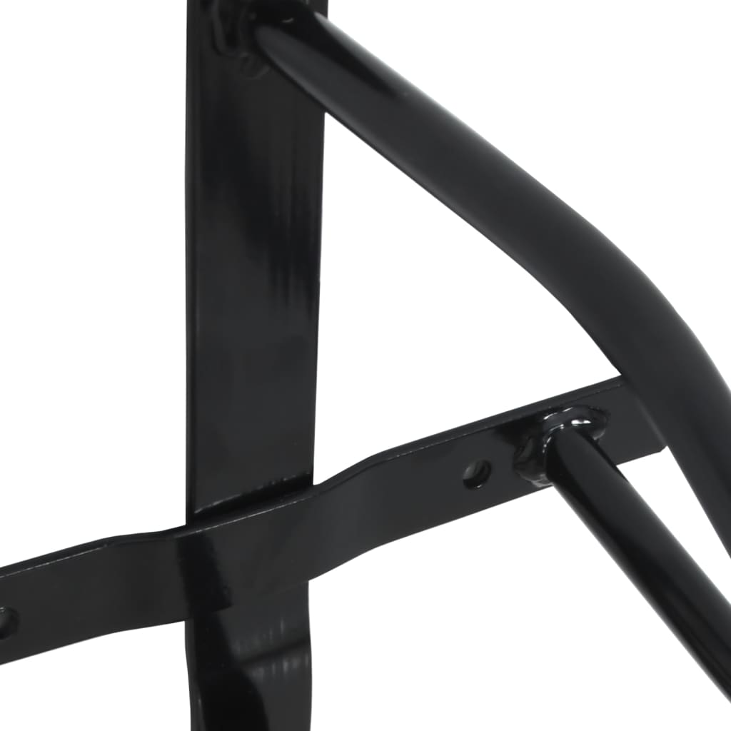Saddle Rack Wall Mounted Black Iron