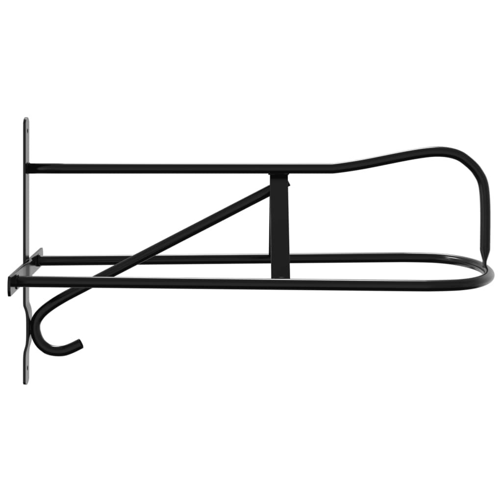 Saddle Rack Wall Mounted Black Iron