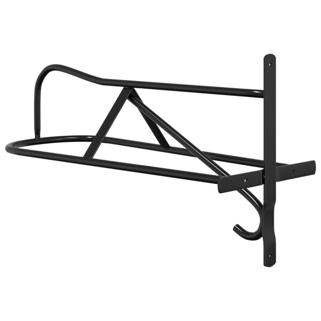 Saddle Rack Wall Mounted Black Iron