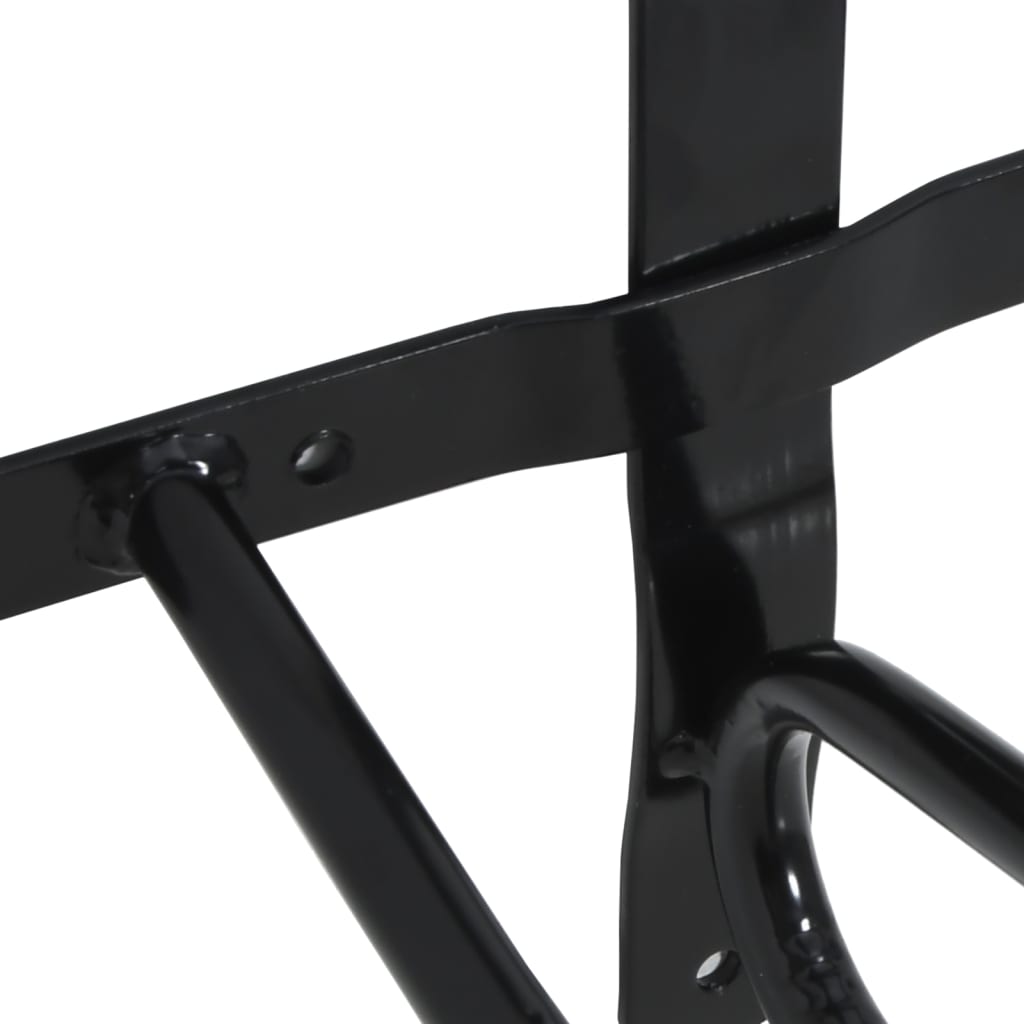 Saddle Rack Wall Mounted Black Iron