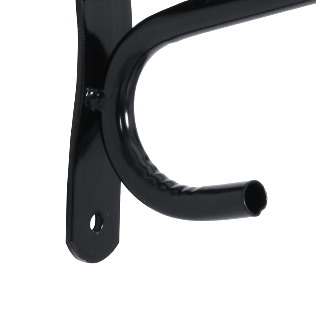 Saddle Rack Wall Mounted Black Iron