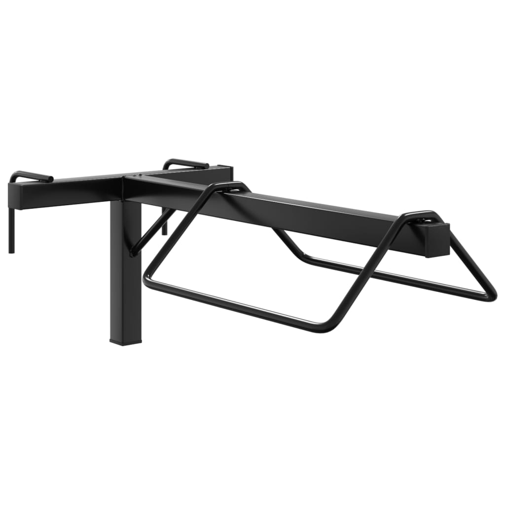 Saddle Rack Wall Mounted Black Iron