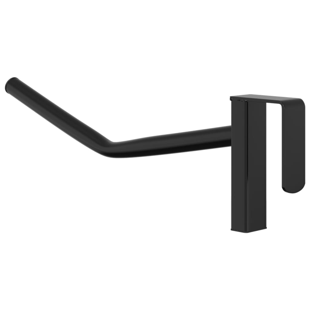 Saddle Rack with Bridle Hook Single Arm Portable Black Iron