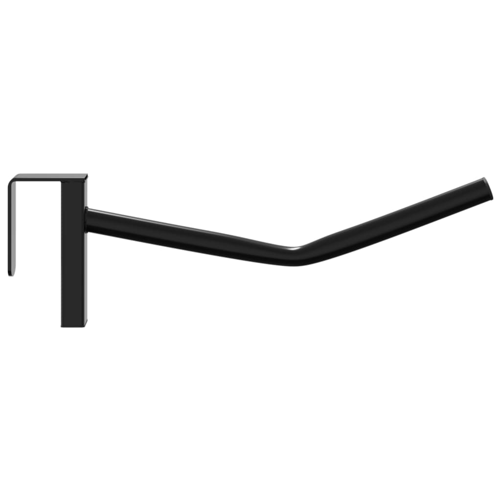 Saddle Rack with Bridle Hook Single Arm Portable Black Iron