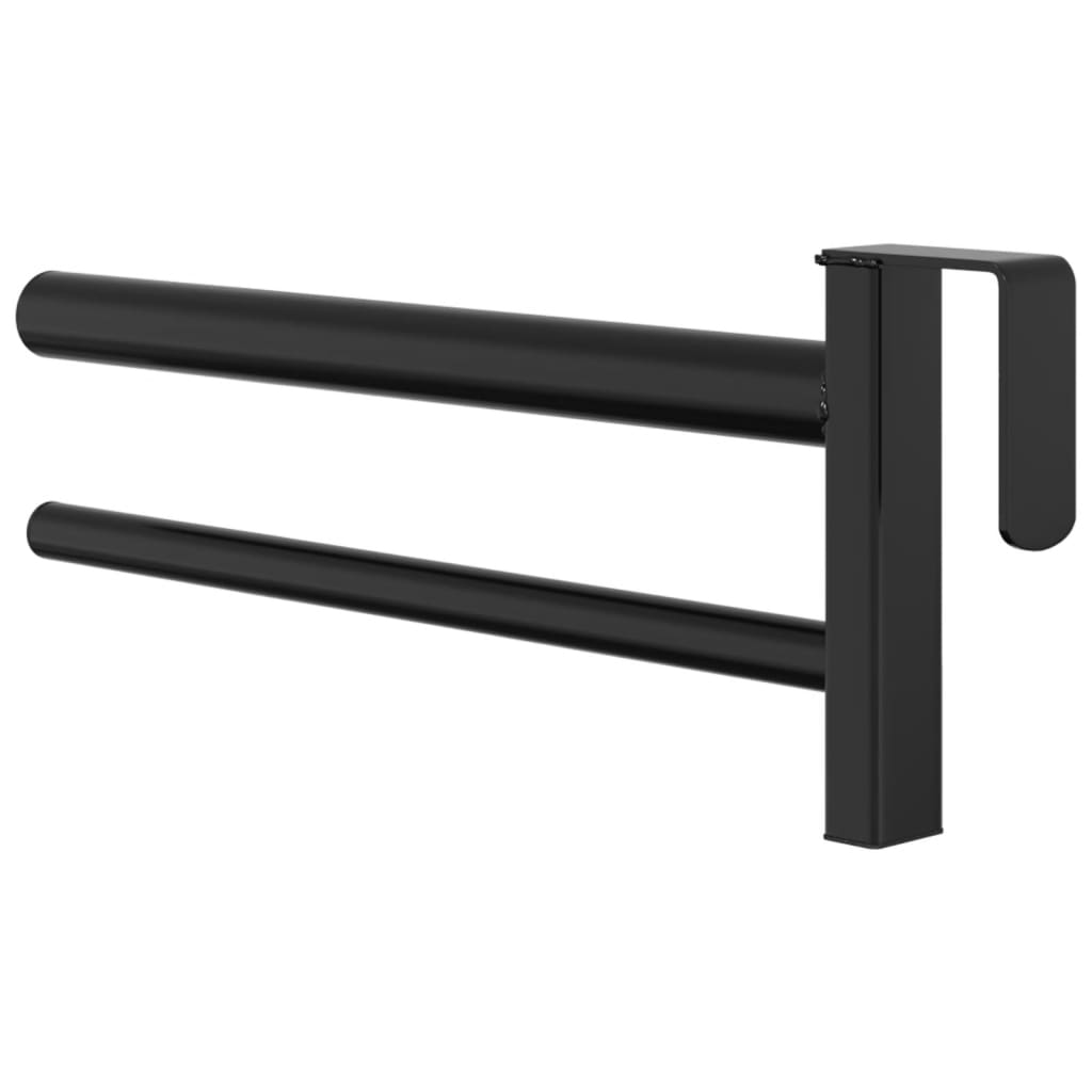Saddle Rack Twin Arm Portable Black Iron