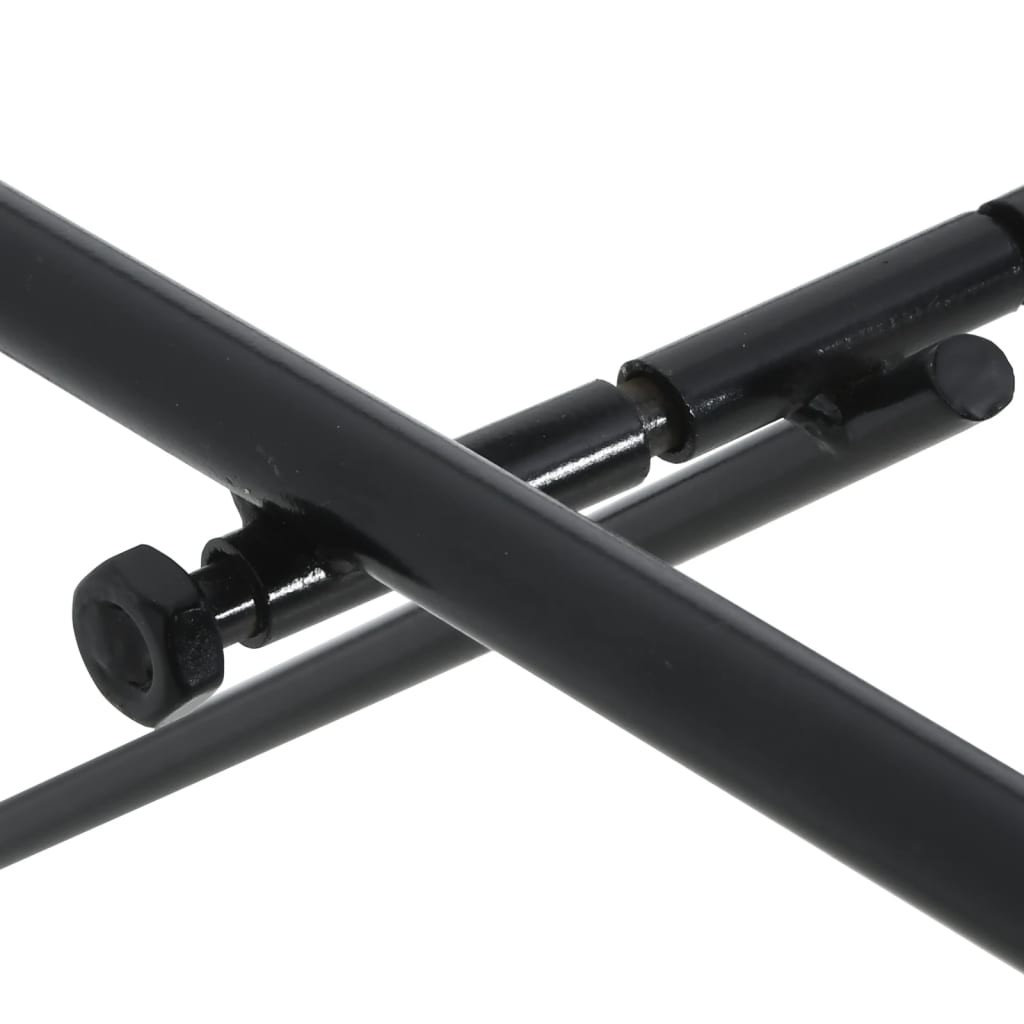 Foldable Saddle Rack Wall Mounted Black Iron