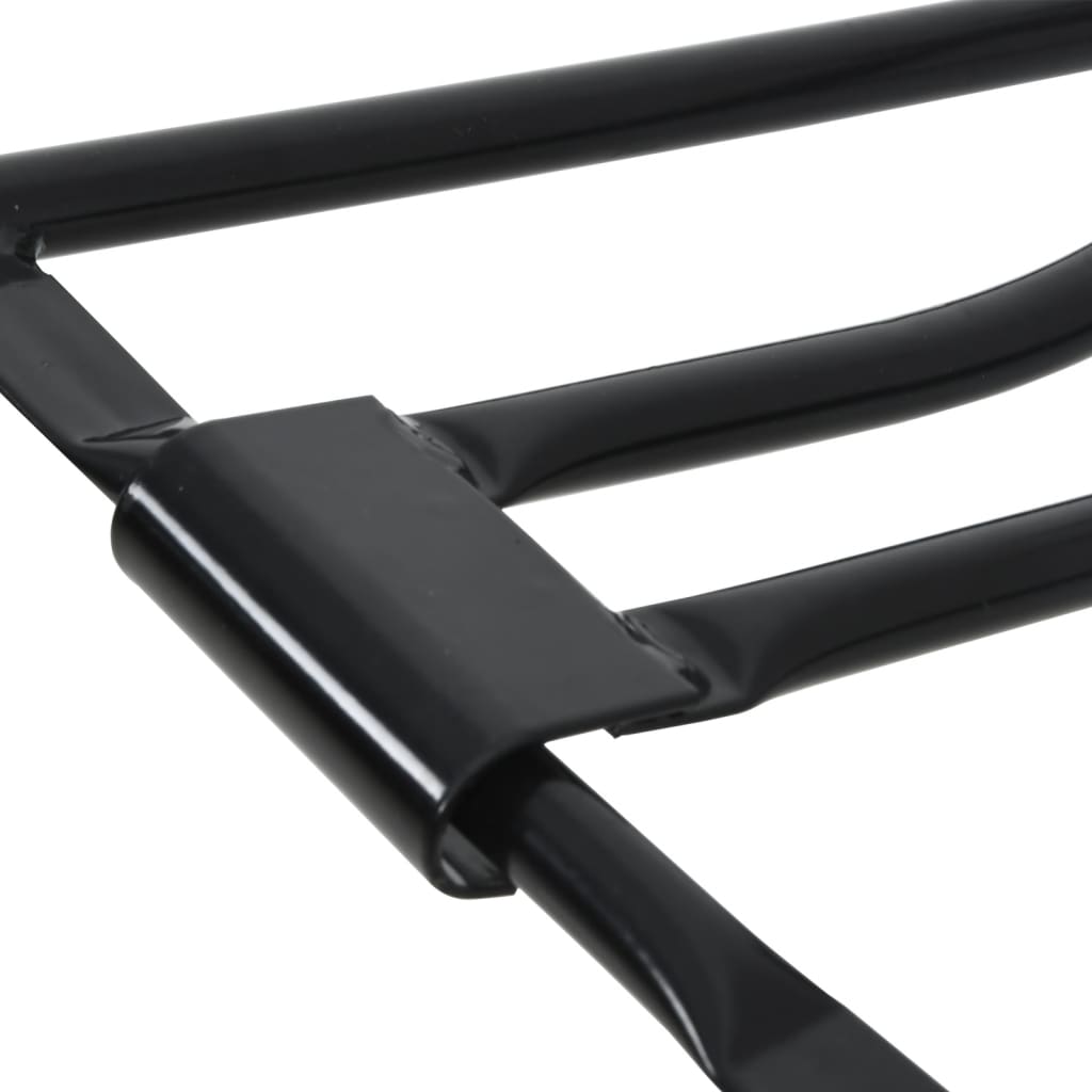 Foldable Saddle Rack Wall Mounted Black Iron