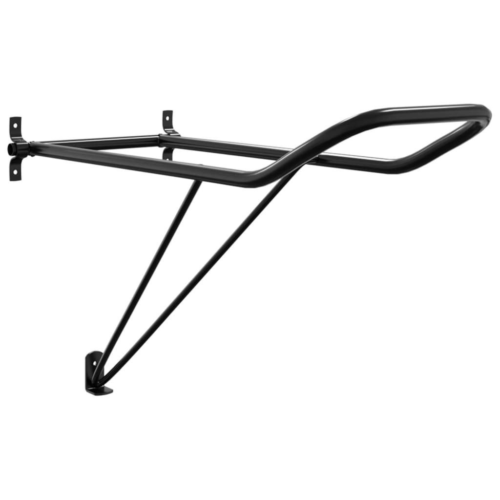 Foldable Saddle Rack Wall Mounted Black Iron