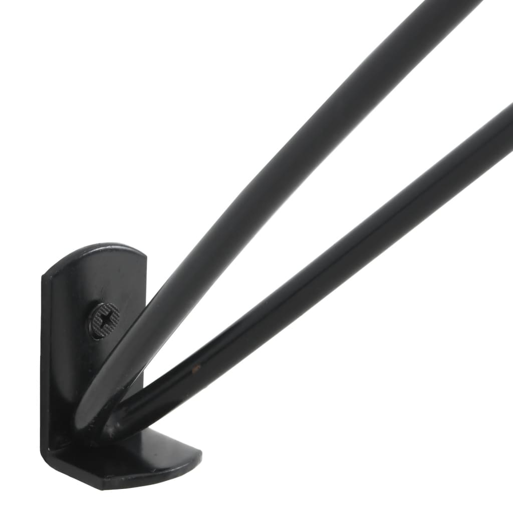 Foldable Saddle Rack Wall Mounted Black Iron