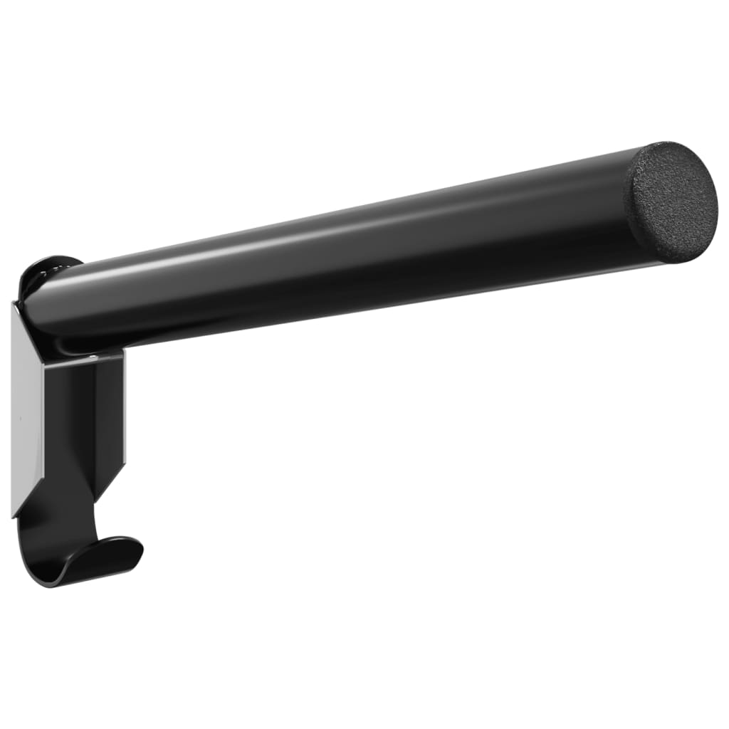 Foldable Saddle Rack Wall Mounted Black Iron