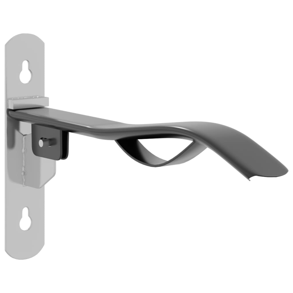Saddle Rack with Bridle Hook Single Arm Foldble Black Iron
