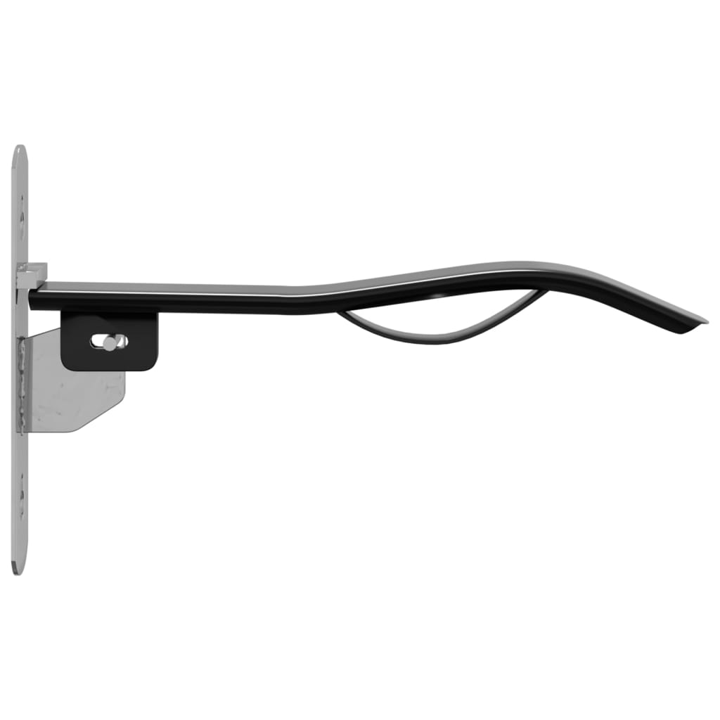 Saddle Rack with Bridle Hook Single Arm Foldble Black Iron