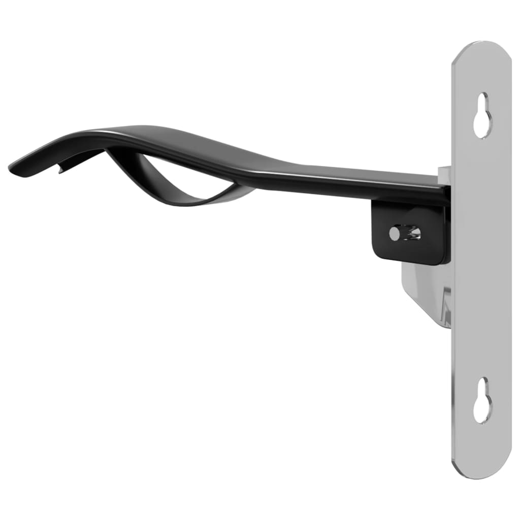 Saddle Rack with Bridle Hook Single Arm Foldble Black Iron