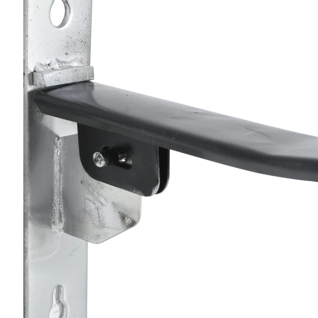 Saddle Rack with Bridle Hook Single Arm Foldble Black Iron