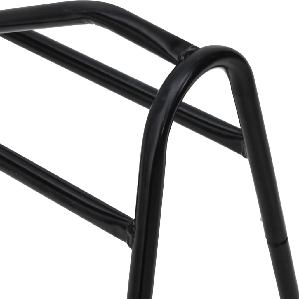 Saddle Rack 3 Legged Freestanding Black Iron