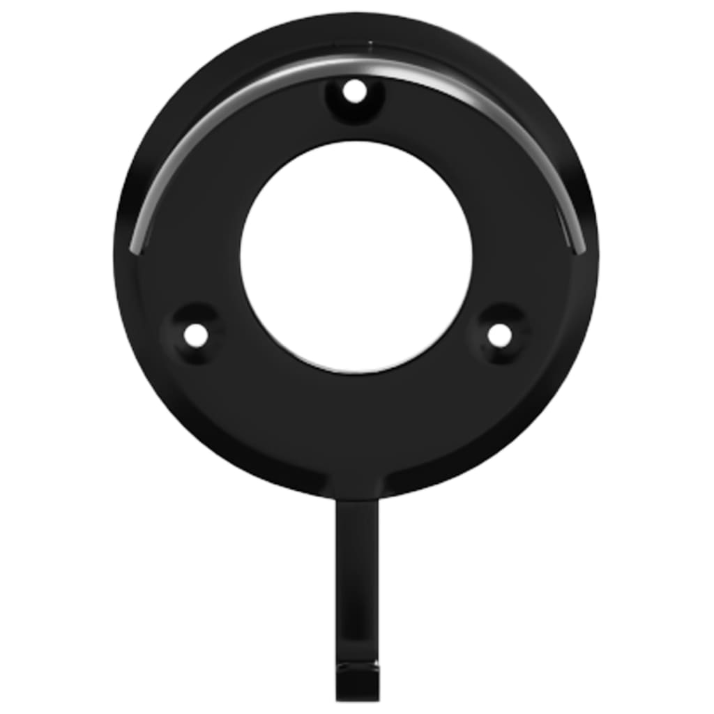Bridle Racks 3 pcs Wall Mounted Black Iron