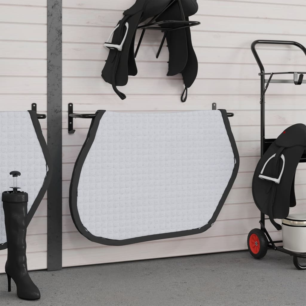 Saddle Pad Rack Black Iron