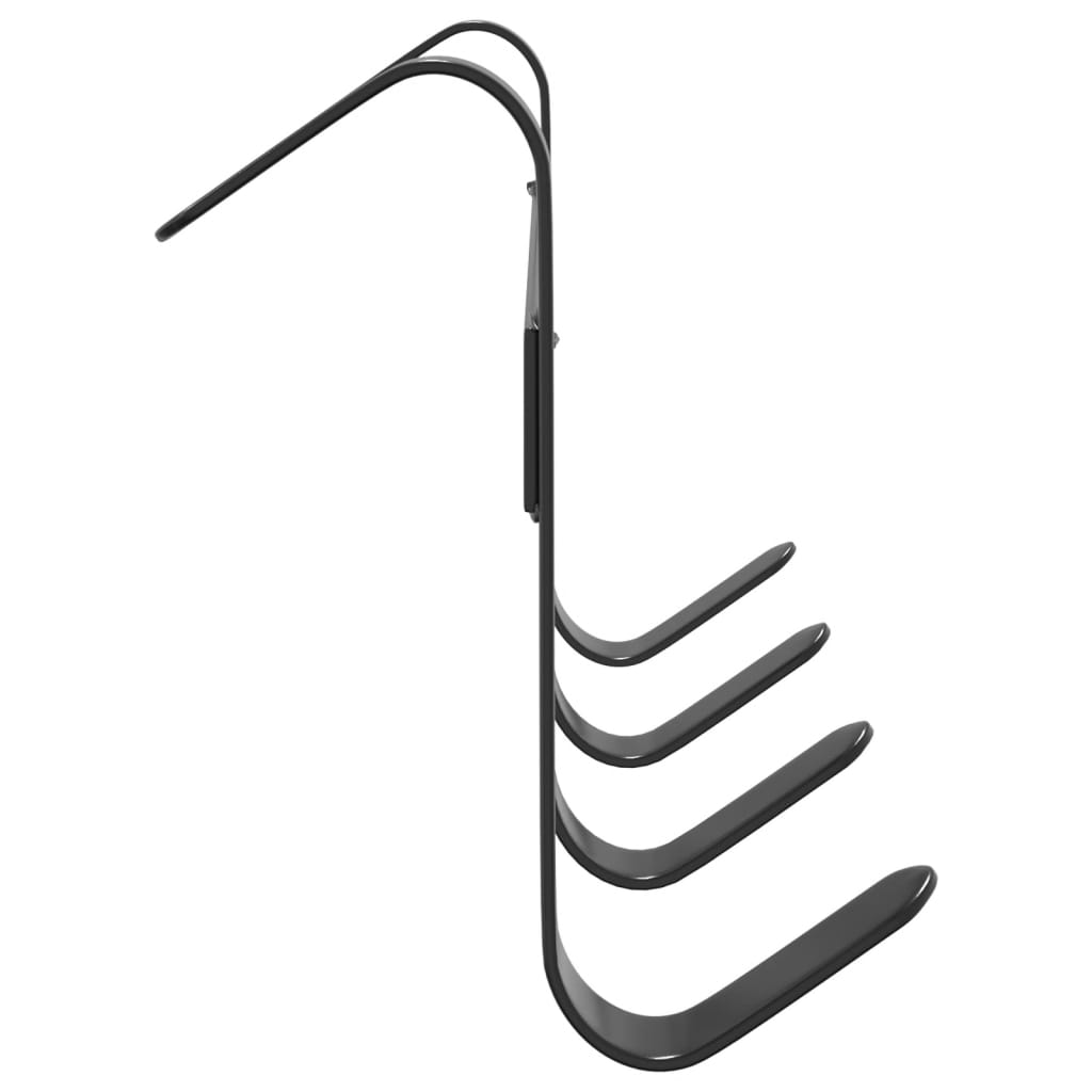 Bridle Hanger with 4 hooks Black Steel