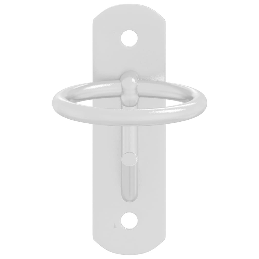 Bucket Hooks 3 pcs Wall Mounted Silver Galvanised Steel