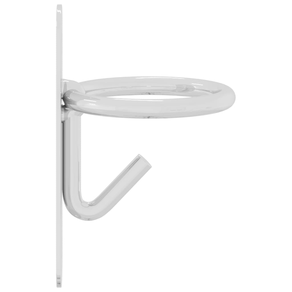 Bucket Hooks 3 pcs Wall Mounted Silver Galvanised Steel