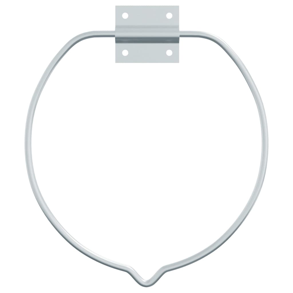 Bucket Holder Wall Mounted Silver Steel